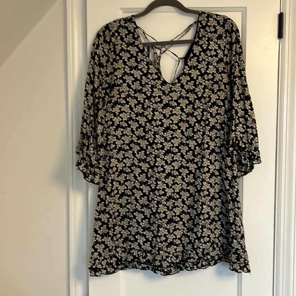 Floral Ruffle Dress Size Medium OR Small